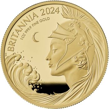 Serie di sei monete in oro proof - BRITANNIA 2024