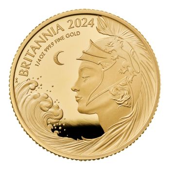 Serie di tre monete in oro proof - BRITANNIA 2024