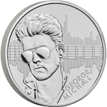 Moneta George Michael: 5 Sterline in Cu.Ni.
