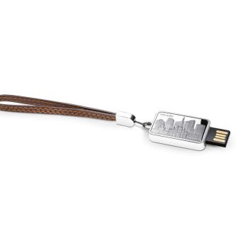 Memoria USB da 8 GB "Milano Oggi" con coniazione in argento 925/1000