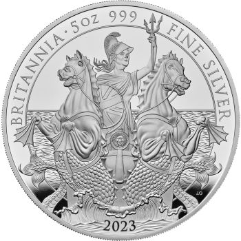 10 Sterline in argento – Britannia 2023 - 5 oz.